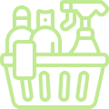 icône panier de nettoyage